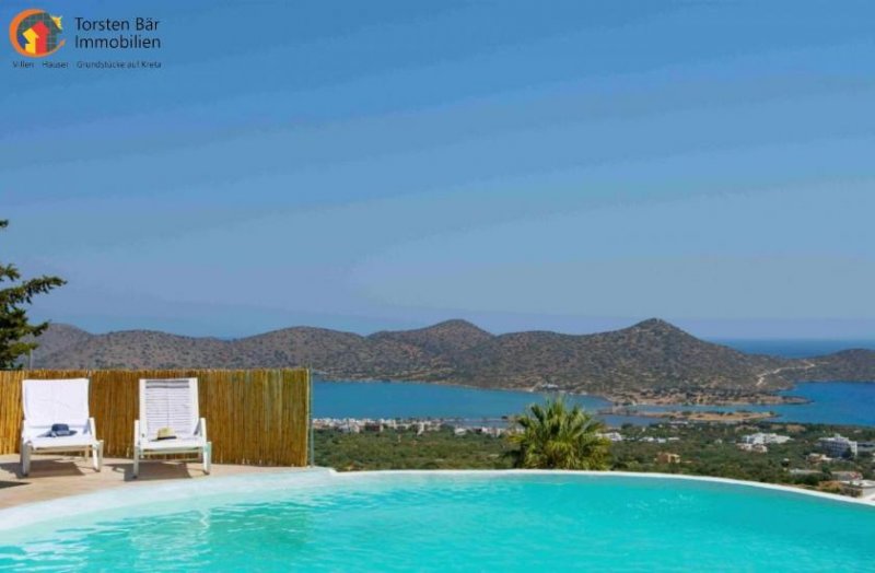 Elounda Kreta, Elounda, Luxus-Villa mit Meerblick  Haus kaufen